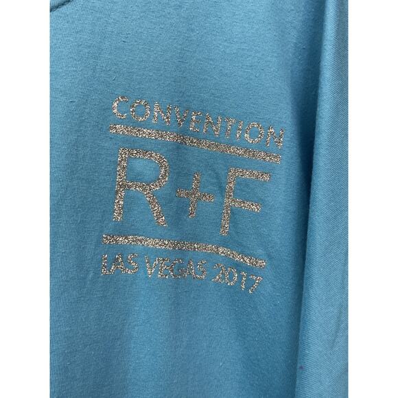 Rodan Fields Womens Small Blue Long Sleeve Shirt 2017 Convention Silver Graphic - Picture 5 of 7